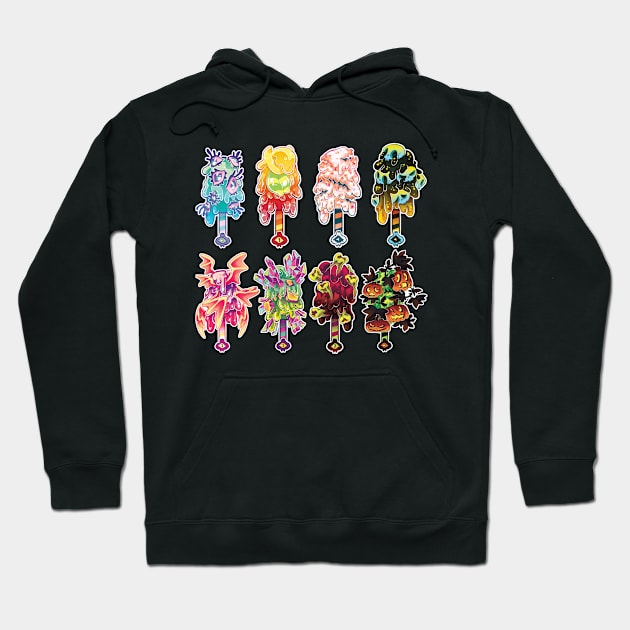 Scrumptious Arcana | Monster Popsicle (full set) Hoodie by cosmicloak